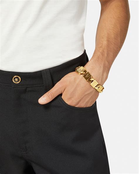 bracelet or versace homme